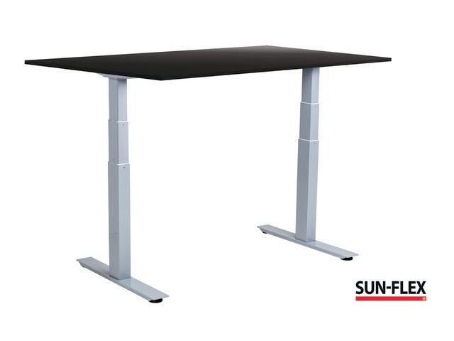 Bord SUN - FLEX VI höj/sänk 160x80 grå/sva