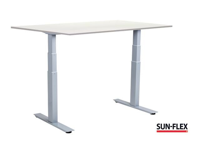 Bord SUN - FLEX VI höj/sänk 160x80 grå/vit