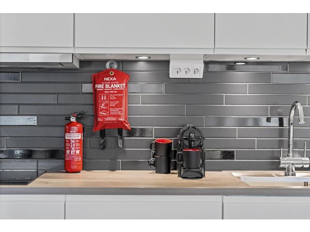Brandfilt NEXA silikon 120x180cm röd