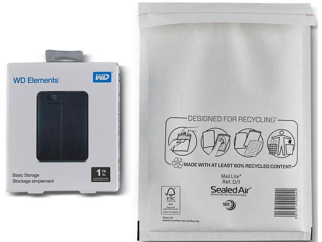 Bubbelpåse D1 180x260mm vit 100/fp