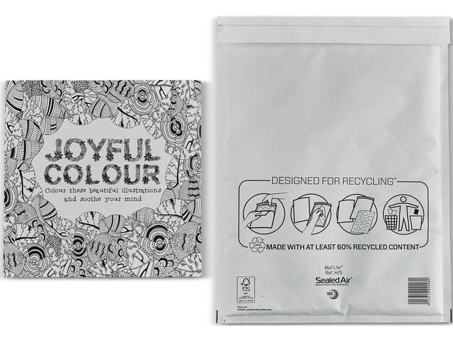 Bubbelpåse H5 270x360mm vit 50/fp