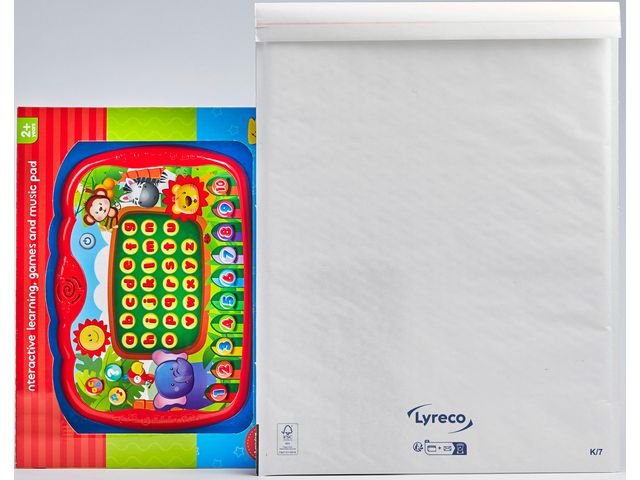 Bubbelpåse LYRECO 350x470mm vit 50/fp