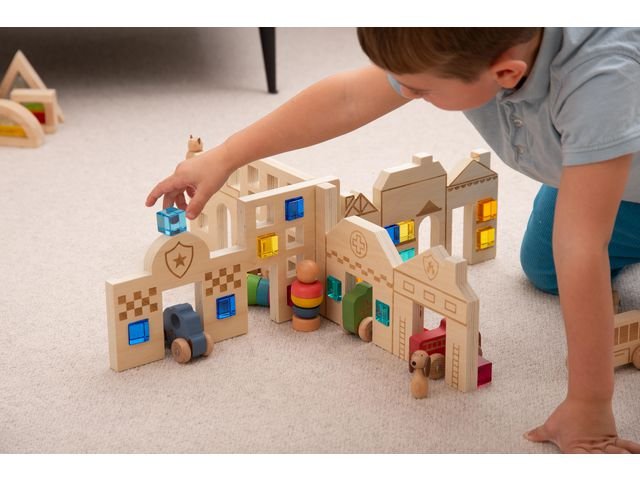 Byggset Staden I trä