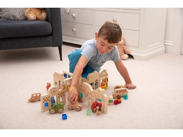 Byggset Staden I trä