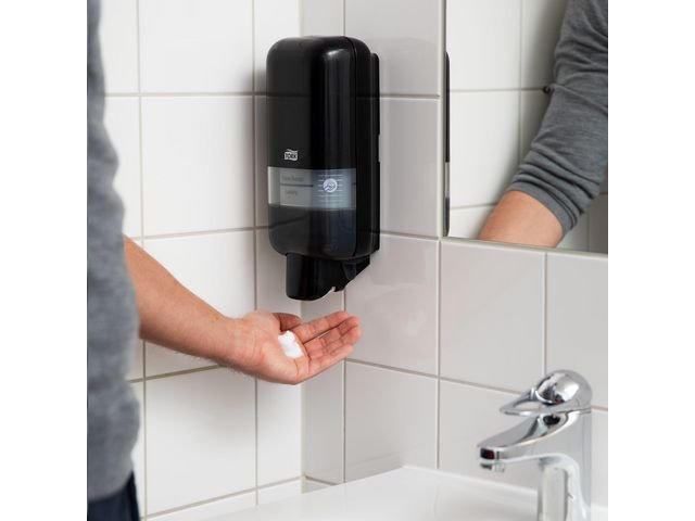 Dispenser TORK S4 tvål/handsprit svart