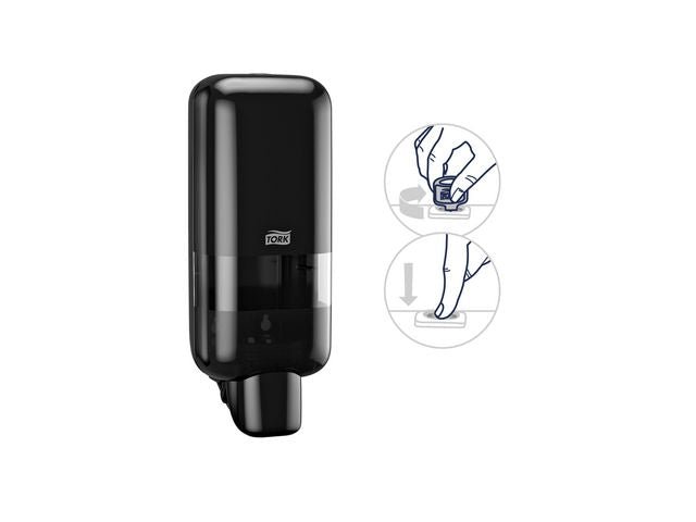 Dispenser TORK S4 tvål/handsprit svart