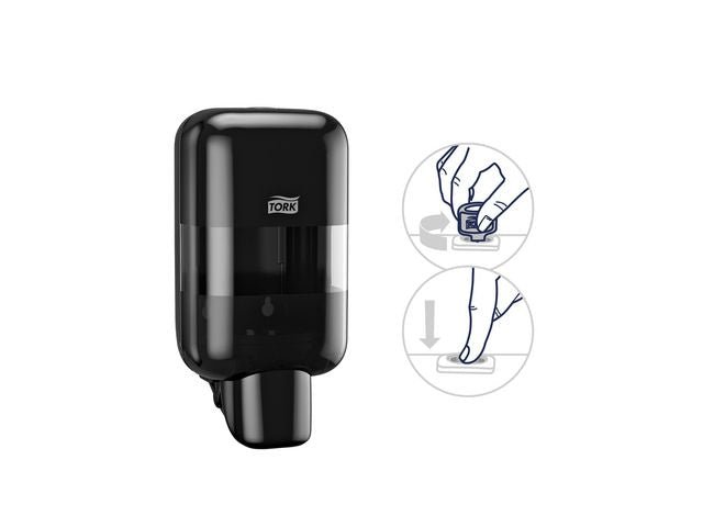 Dispenser TORK S5 tvål/handsp Mini svart
