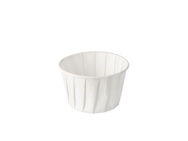 Dressingbägare 90ml vit 100/fp