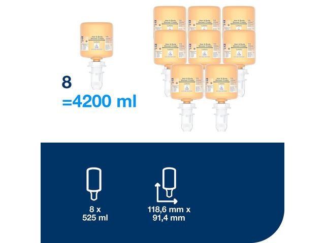 Duschtvål TORK S5 Hair&Body Mini 525ml