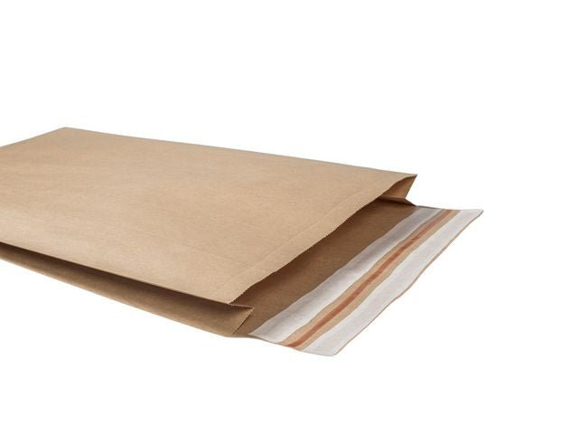 E - handelspåse Papper L 380x480x80 200/fp