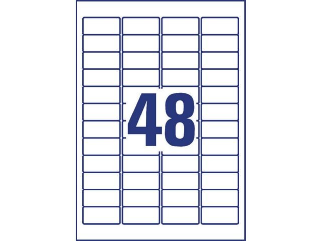 Etikett AVERY H - duty 45,7x21,2mm 960/fp