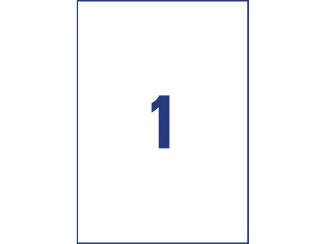 Etikett AVERY magnetic sign A4 vit 5/fp