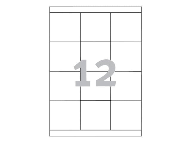 Etikett AVERY Ultragri 70x67,7mm 1200/fp