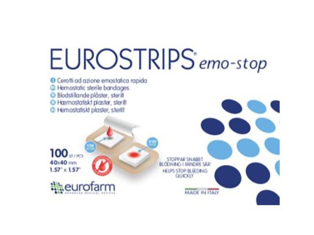 Eurostrips EMO - STOP 40x40mmSteril 100/fp