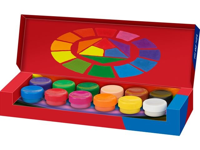 Färg Gouache FABER 20ml x 12 färger