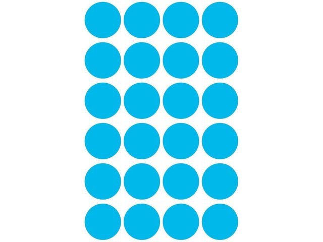 Färgkodningsprick AVERY Ø18mm blå 96/fp