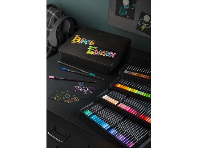 Färgpenna Black Edition tunn 100/fp