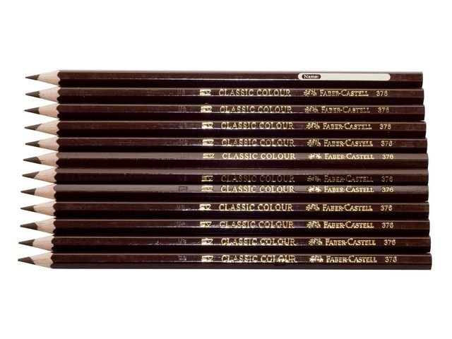 Färgpenna FABER - CASTELL brun 12/fp