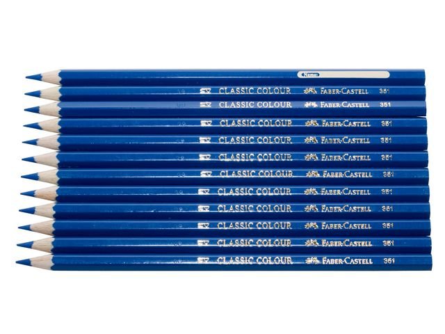 Färgpenna FABER - CASTELL mörkblå 12/fp