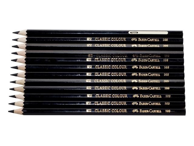 Färgpenna FABER - CASTELL svart 12/fp