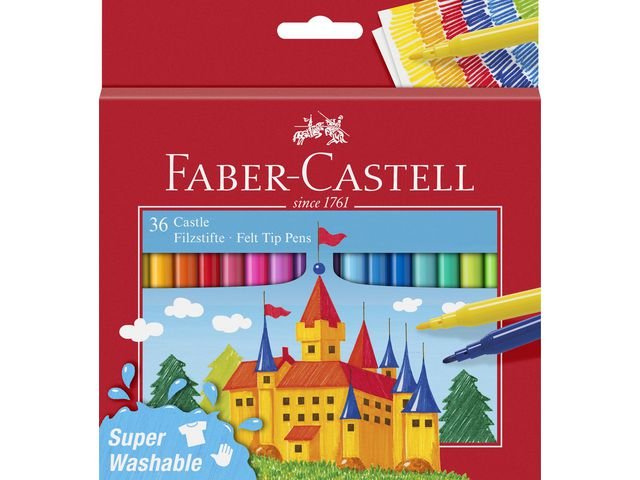 Fiberpenna Barn sorterade färger 36/fp