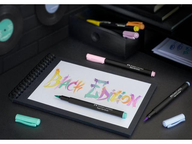 Fiberpenna Black Edition pastel 6/fp