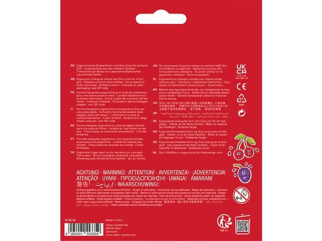 Fiberpenna FABER neon och pastell 30/fp