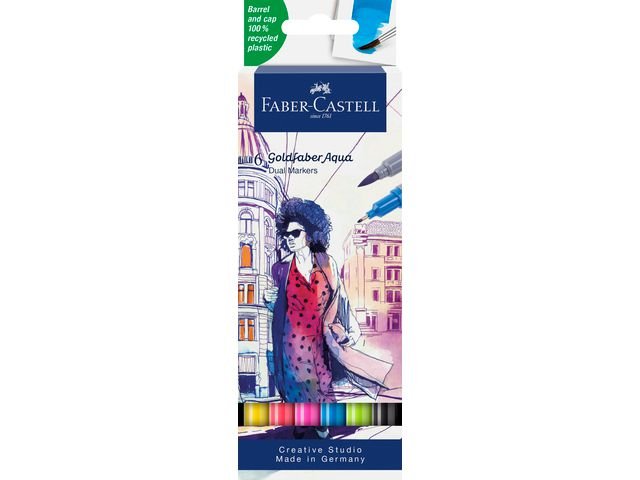Fiberpenna Goldfaber Aqua Dual 6/fp