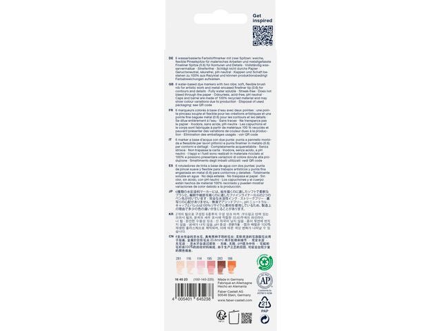 Fiberpenna Goldfaber Aqua Dual hud 6/fp