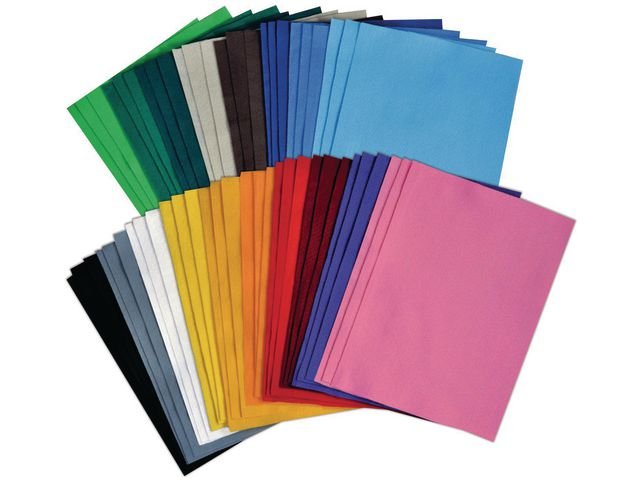 Filtbitar tjocka 3x18 färger