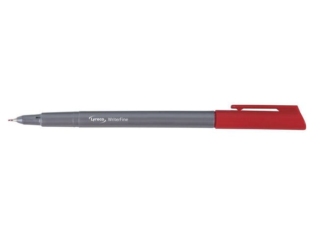 Fineliner LYRECO 0,4mm röd