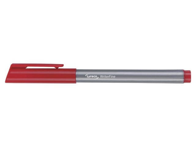 Fineliner LYRECO 0,4mm röd