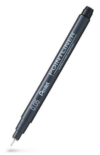 Fineliner PENTEL Pointliner 0,05mm svart