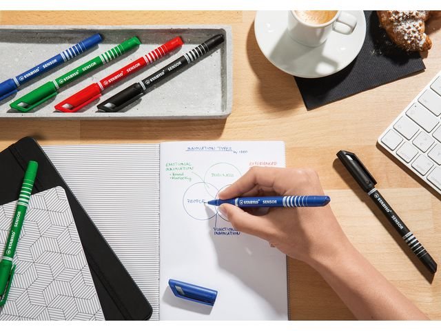 Fineliner STABILO Sensor 0,3mm blå