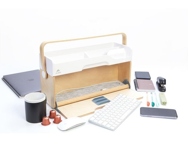 Förvaringsbox bärbar ALBA trä