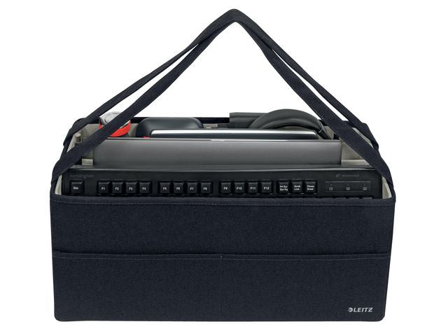 Förvaringsväska LEITZ tyg mörkgrå