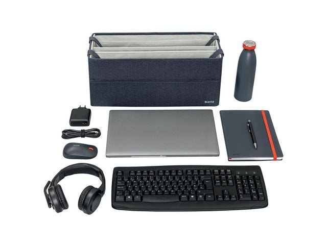 Förvaringsväska LEITZ tyg mörkgrå