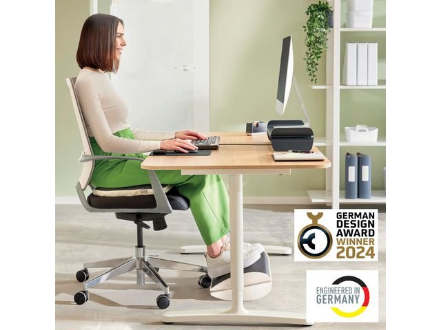 Fotstöd LEITZ Ergo Justerbart ljusgrå