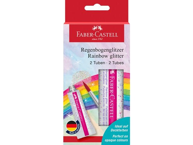 Glitterfärg FABER Rainbow 2 x12 ml