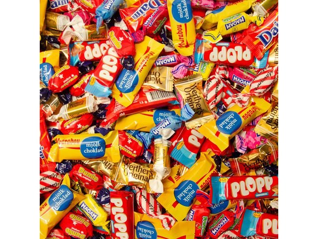 Godis Carl Surprise papperslåda 3,8kg