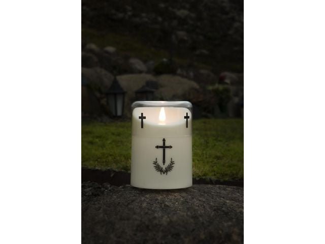 Gravljus KONSTSMIDE Kors LED 10,6x14,8cm