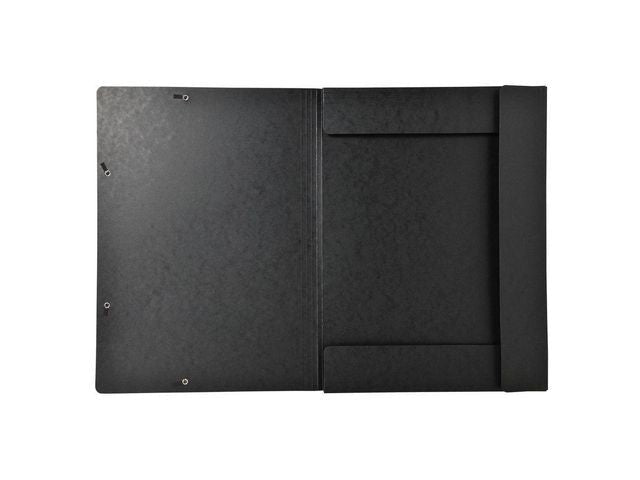 Gummibandsmapp 3 - klaff A3 600g svart