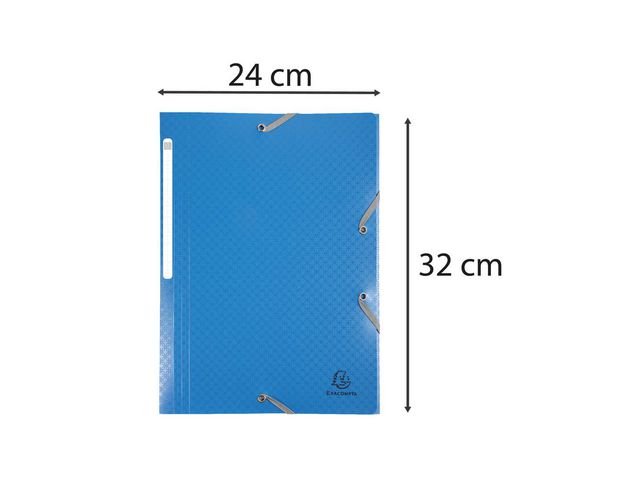 Gummibandsmapp EXACOMPTA 3 - k PP A4 4/fp