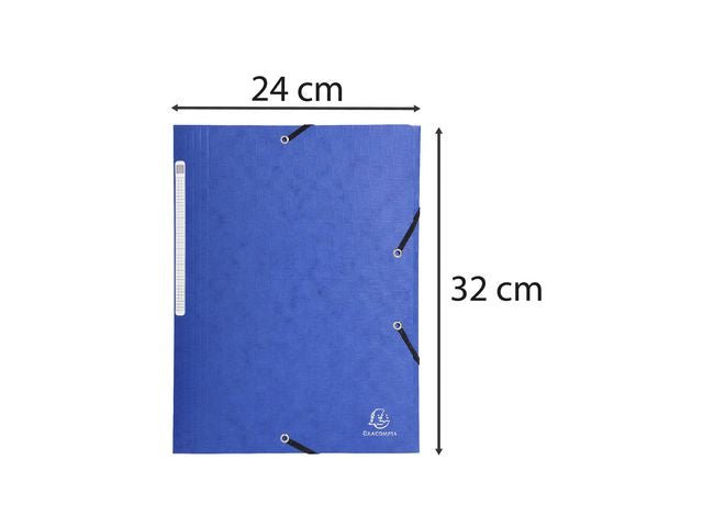 Gummibandsmapp EXACOMPTA 3 - kl 425g sort.