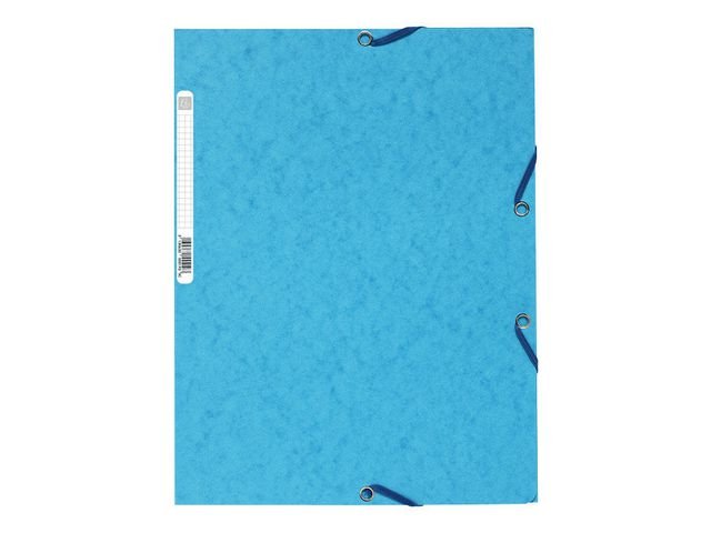 Gummibandsmapp EXACOMPTA 3 - kl A4 turkos