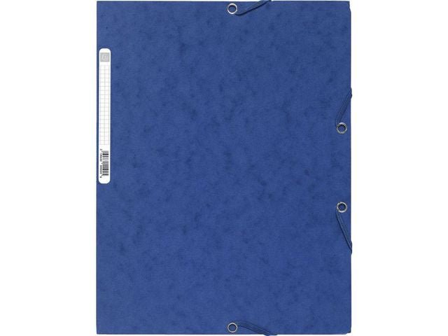 Gummibandsmapp EXACOMPTA 3 - klaff A4 blå