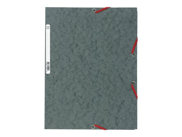 Gummibandsmapp EXACOMPTA 3 - klaff A4 grå