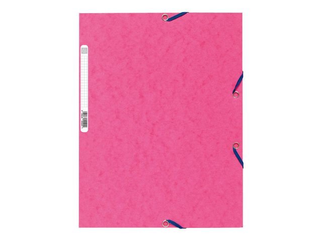 Gummibandsmapp EXACOMPTA 3 - klaff A4 rosa