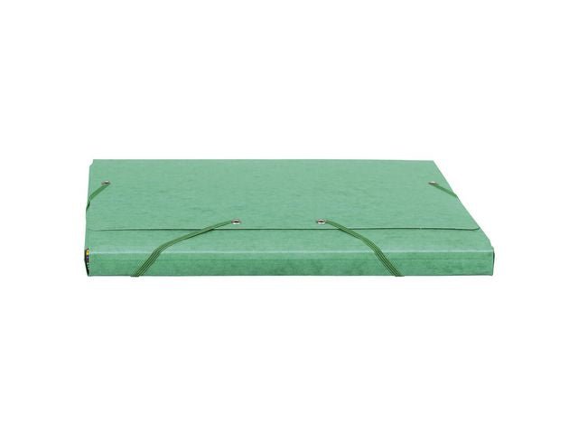 Gummibandsmapp EXACOMPTA 3kl A4 425g grö