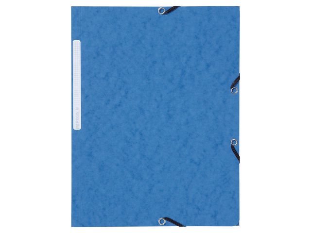 Gummibandsmapp LYRECO A4 3 - kl blå 10/fp